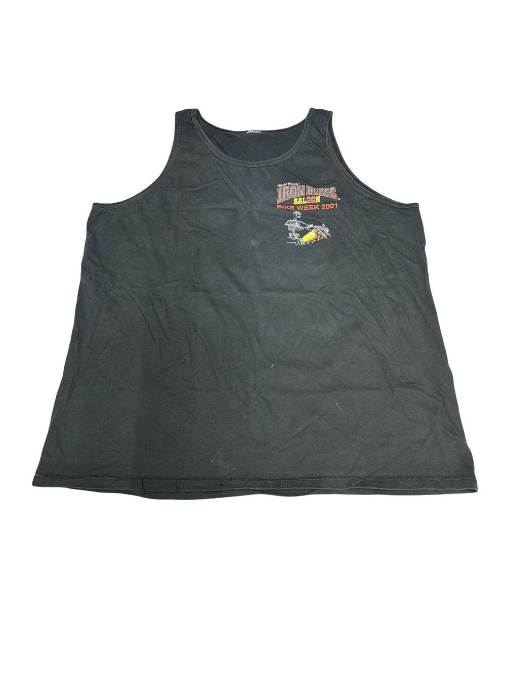 Iron Horse Saloon Bike Week 2001 Tank Top Black Adult XL Daytona Beach Biker Tee